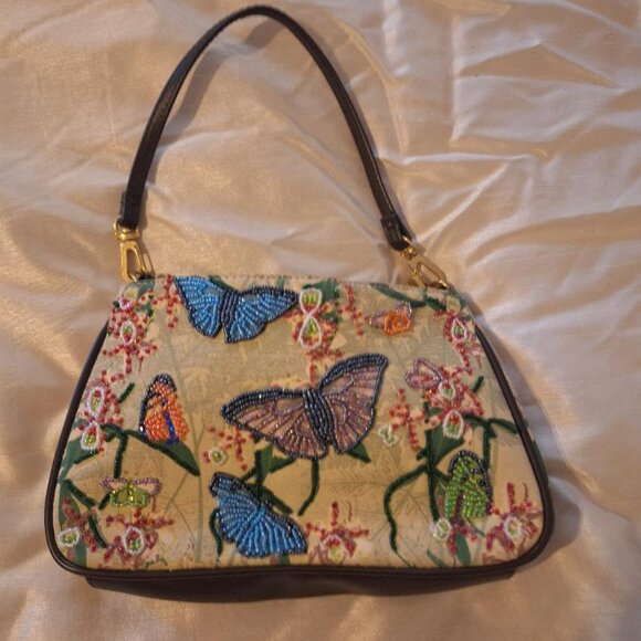 Beaded Butterfly Bag - Picture 1 of 3